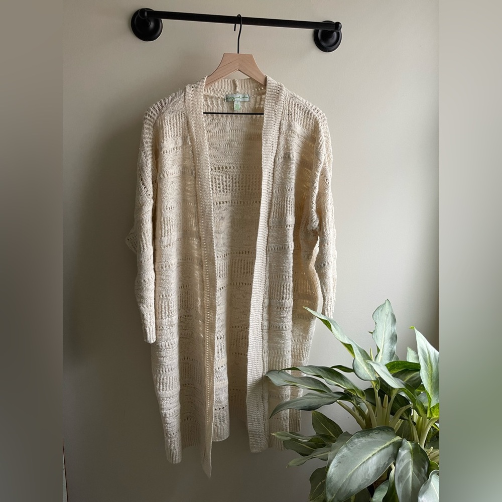 Urban Outfitters Cream White Knit Cardigan